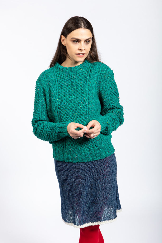 Eve Short Handknit Sweater in Luxury Yarn