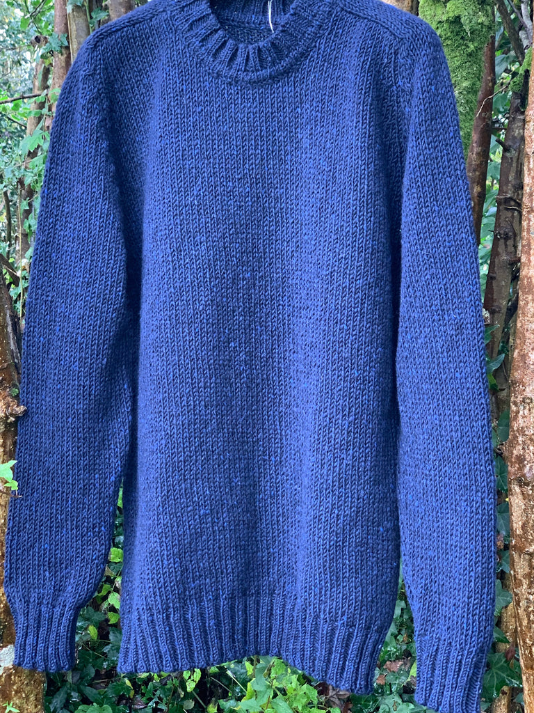 Saddle Sweater in Donegal Tweed Wool