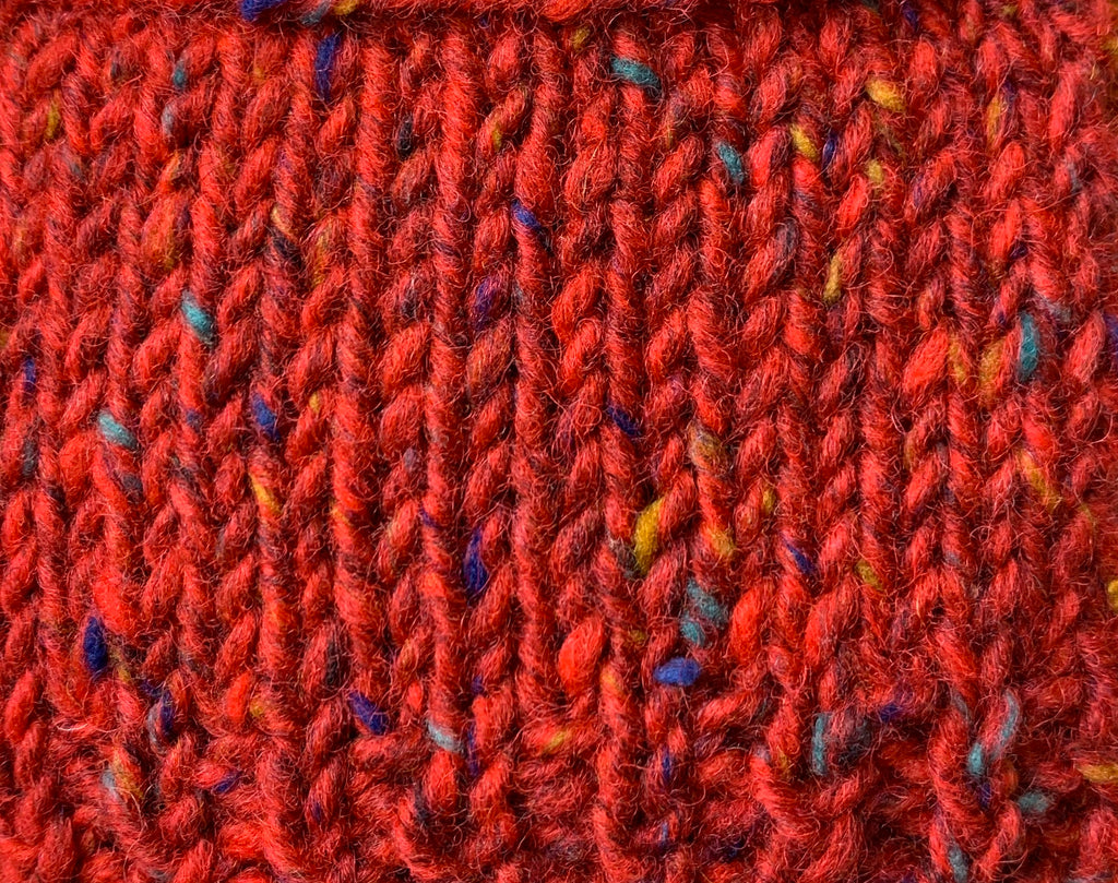 Edel's Wool Tweed Chilli Red