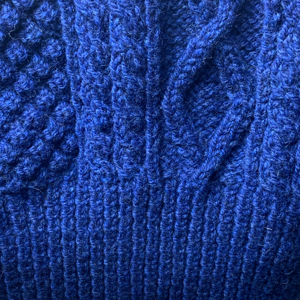 Mans Aran Buttoned Lumber Cardigan