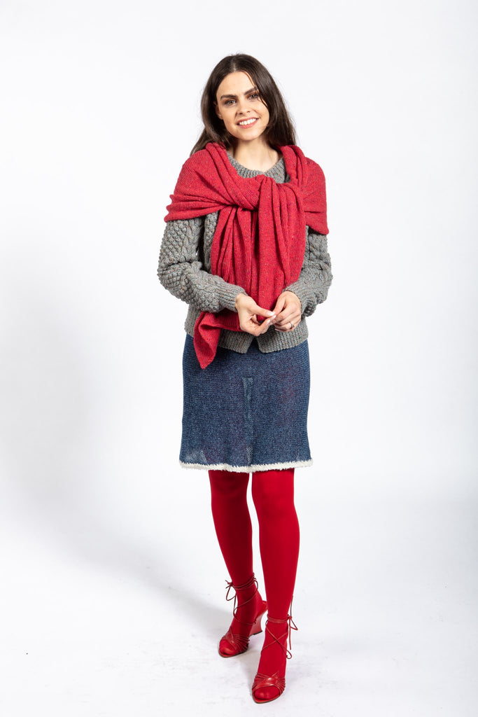 Aimsir Wrap  in Luxurious Light Merino Mohair