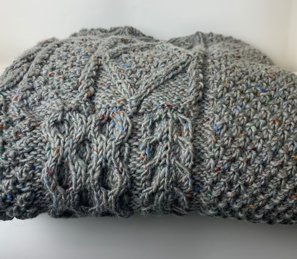 Ulster Blanket or Throw Handknit in Donegal