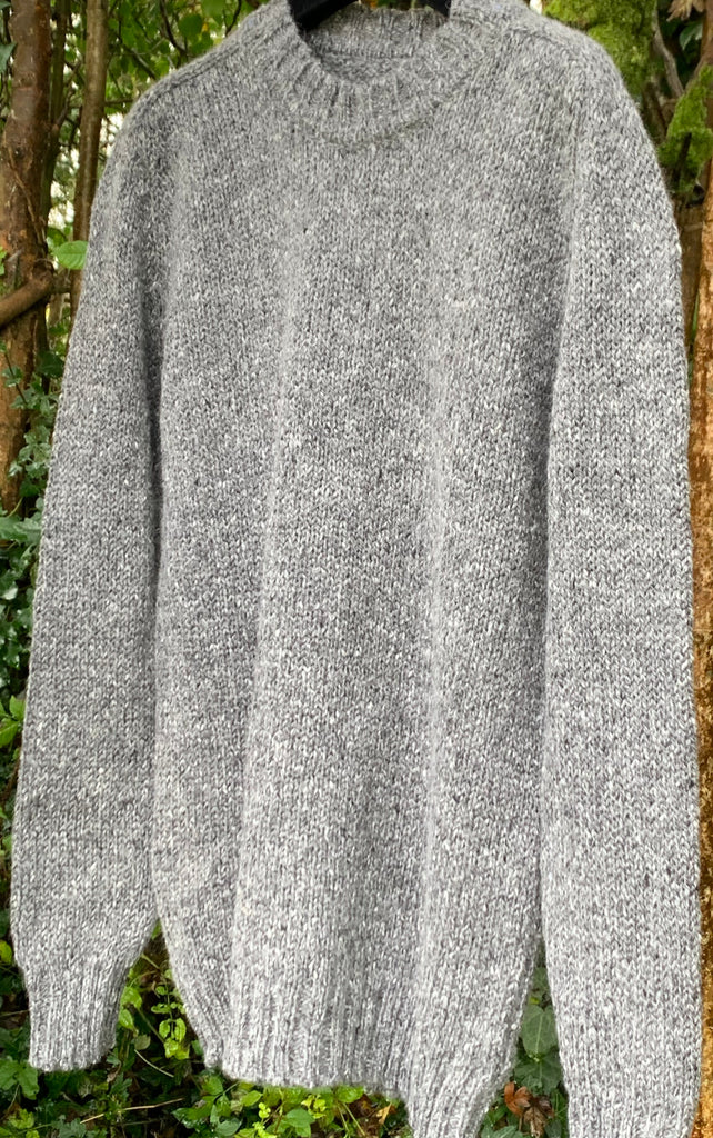 Saddle Sweater in soft mohair merino wool