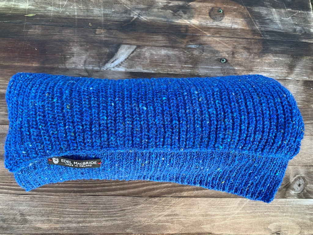 Winter fisherman rib merino scarf