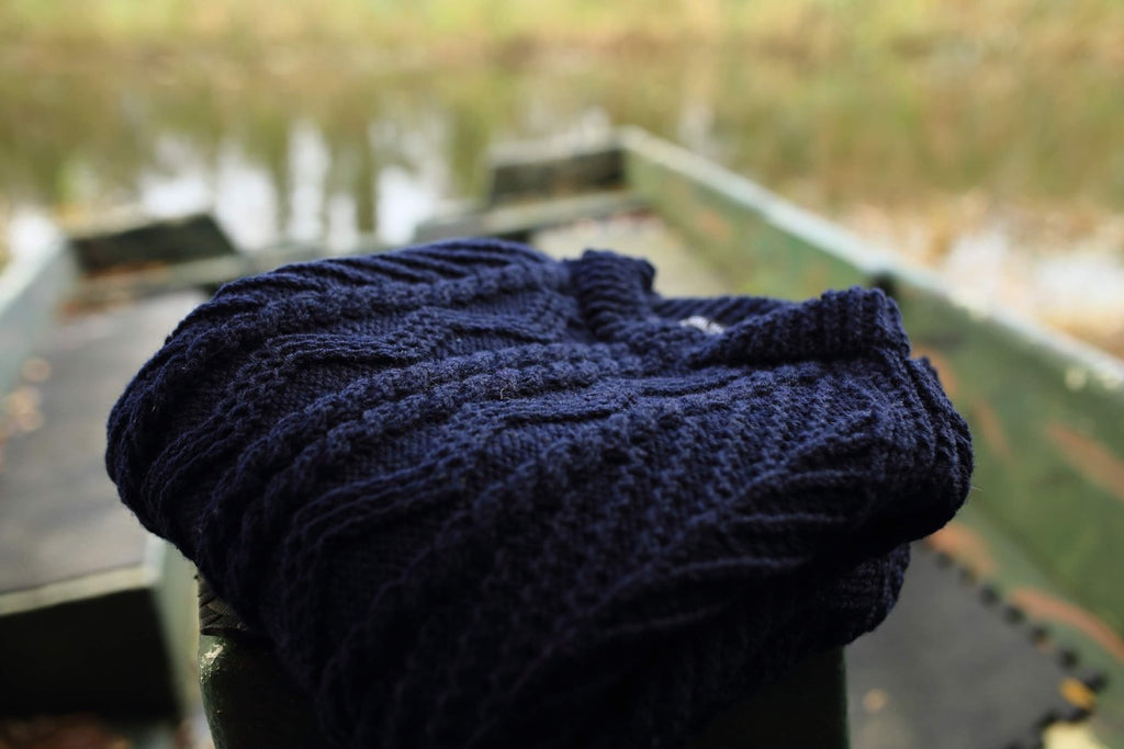 Love knitting aran yarn top