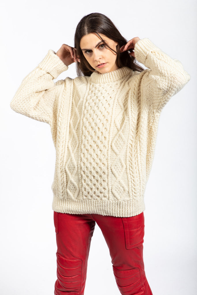 Classic Aran Success Sweater Handknit