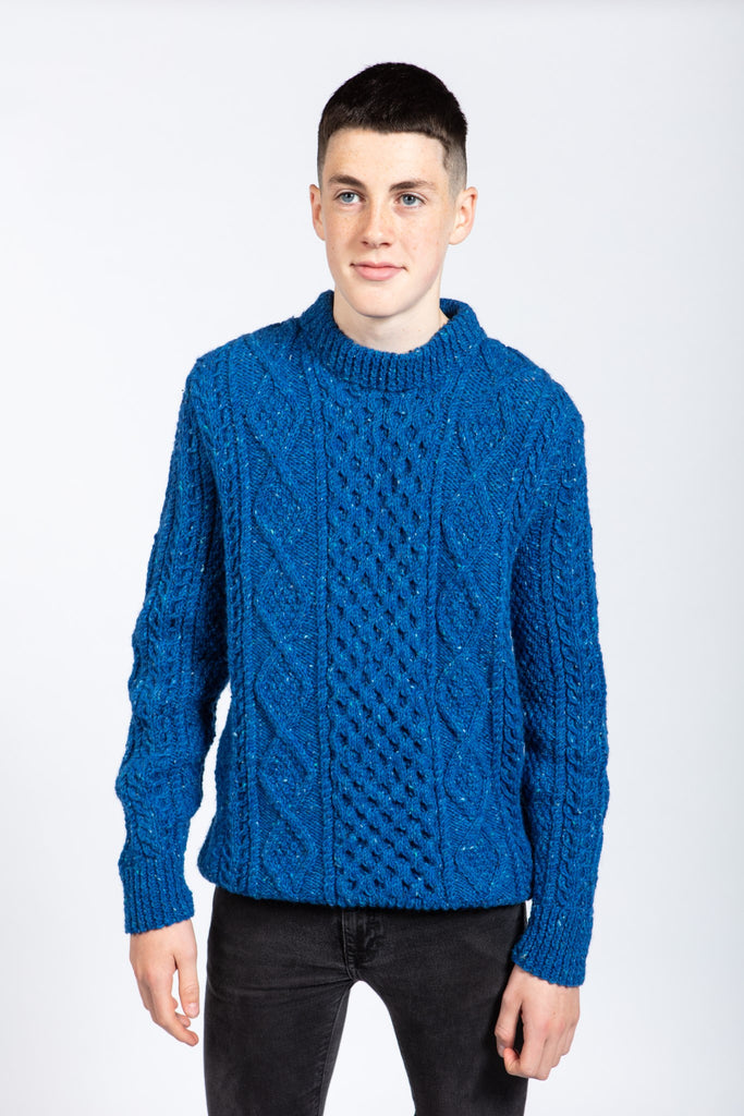 Success Aran Sweater Knitting Kit in Wool Tweed, 8 size options