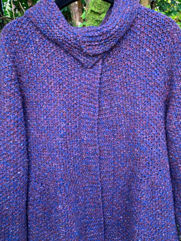 Edel Moss Coat in tripple merino tweed